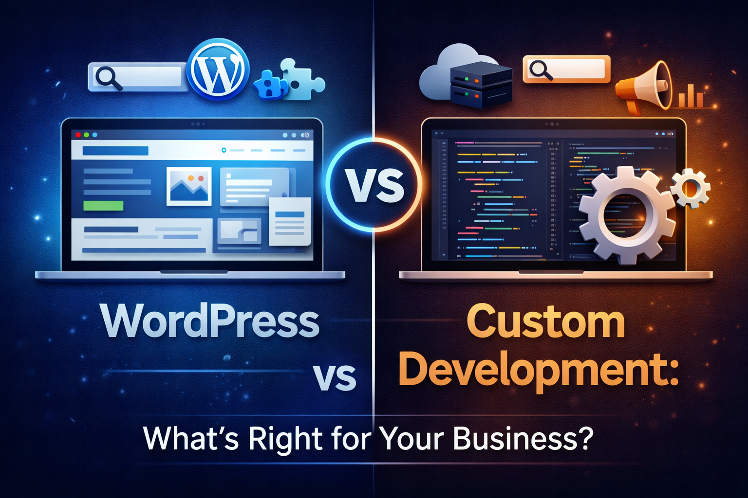 WordPress vs Custom Development: What’s Right for Your Business?